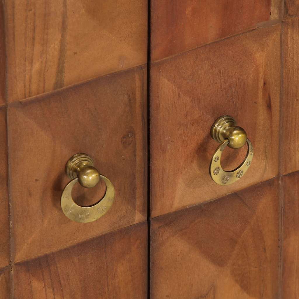 vidaXL Drawer Cabinet Honey Brown 70x35x70 cm Solid Wood Acacia