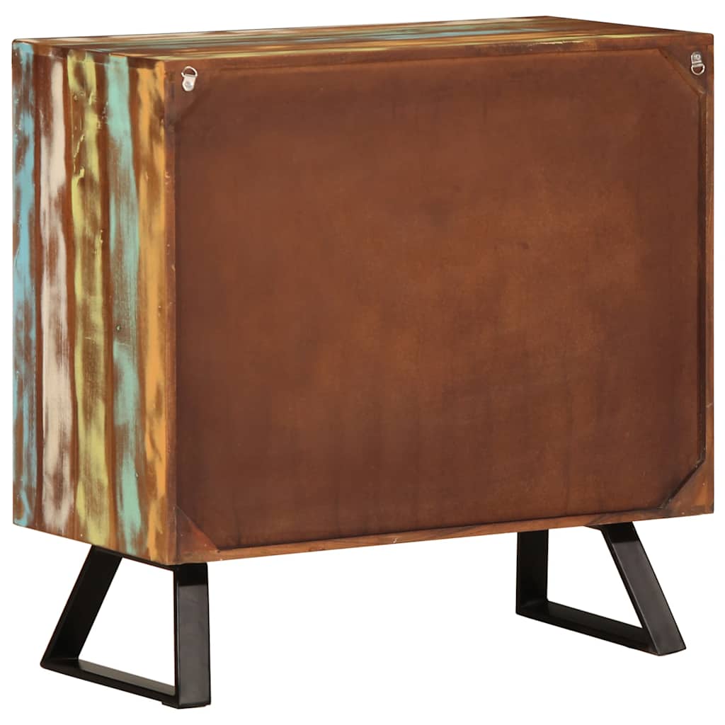 vidaXL Drawer Cabinet Multicolour 70x35x70 cm Solid Wood Reclaimed