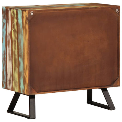 vidaXL Drawer Cabinet Multicolour 70x35x70 cm Solid Wood Reclaimed