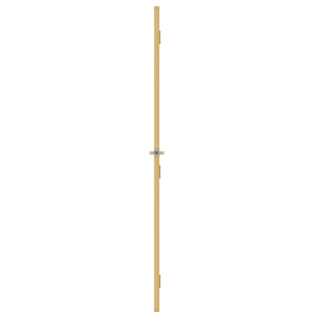 vidaXL Interior Door Slim Golden 76x201.5 cm Tempered Glass and Aluminium