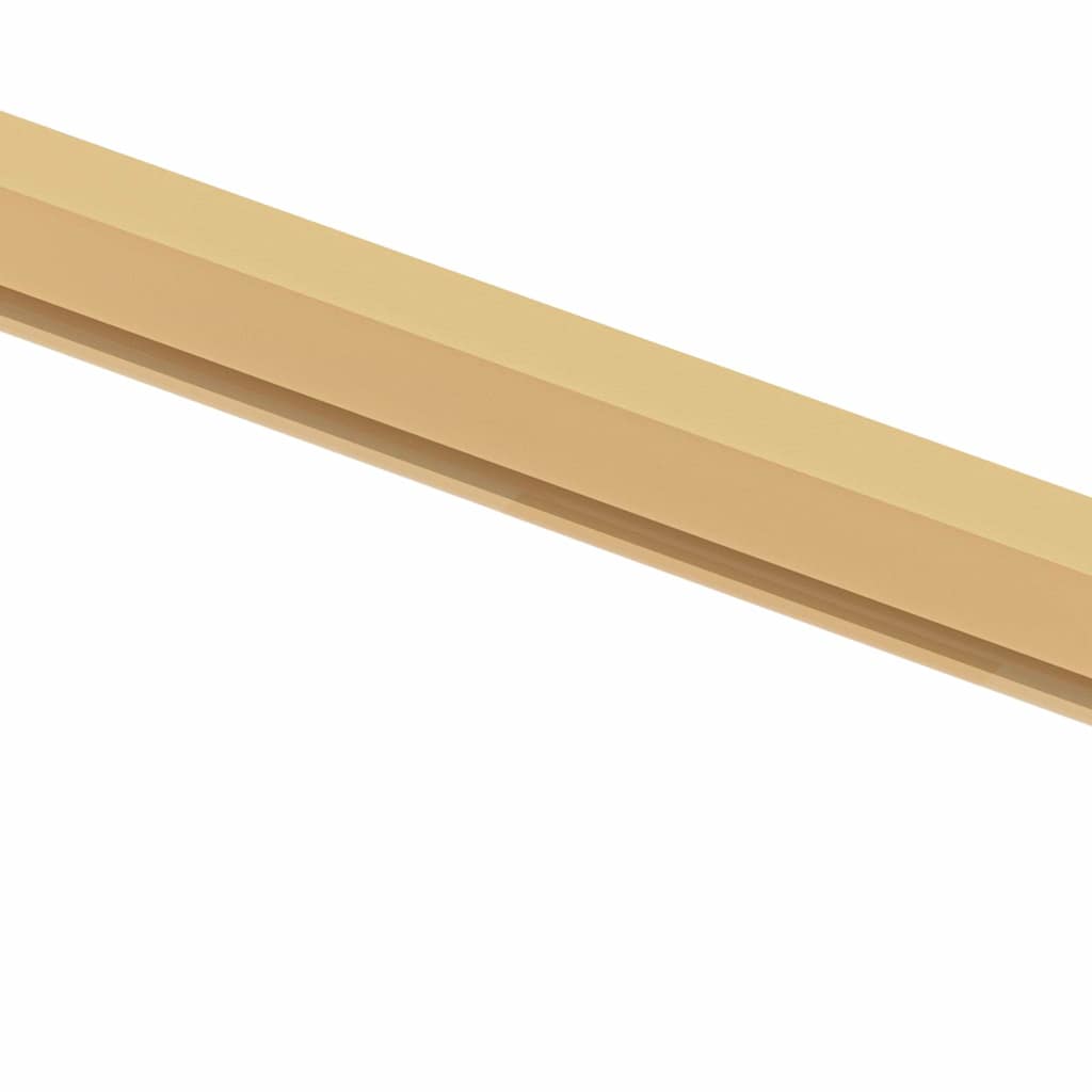 vidaXL Interior Door Slim Golden 76x201.5 cm Tempered Glass and Aluminium