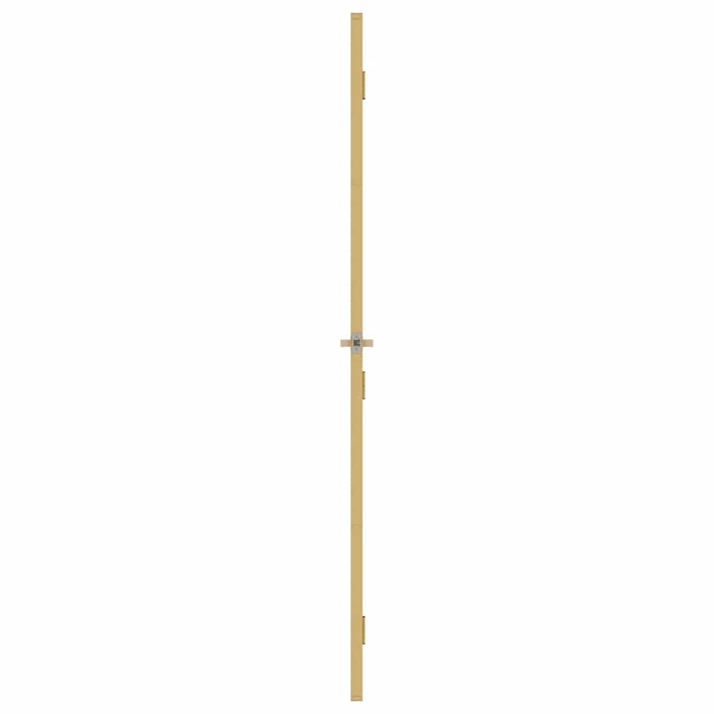 vidaXL Interior Door Slim Golden 83x201.5 cm Tempered Glass and Aluminium