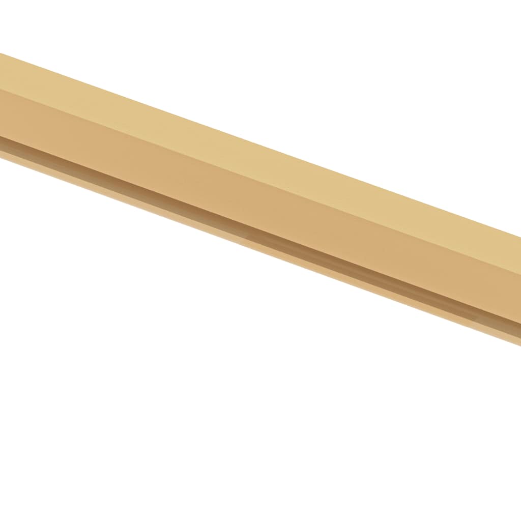 vidaXL Interior Door Slim Golden 83x201.5 cm Tempered Glass and Aluminium