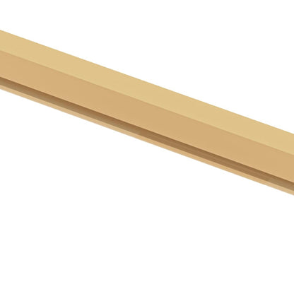 vidaXL Interior Door Slim Golden 83x201.5 cm Tempered Glass and Aluminium