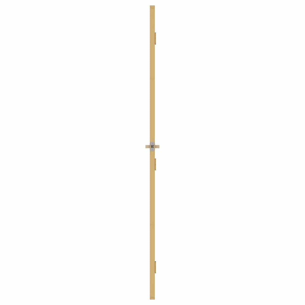 vidaXL Interior Door Slim Golden 93x201,5 cm Tempered Glass and Aluminium