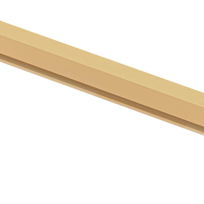 vidaXL Interior Door Slim Golden 93x201,5 cm Tempered Glass and Aluminium
