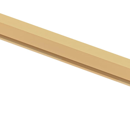 vidaXL Interior Door Slim Golden 102.5x201.5 cm Tempered Glass and Aluminium