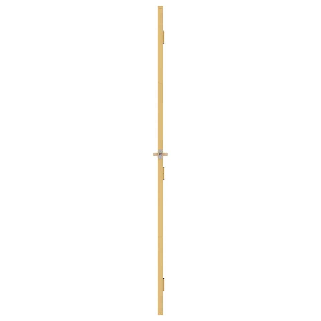 vidaXL Interior Door Slim Golden 76x201.5 cm Tempered Glass and Aluminium