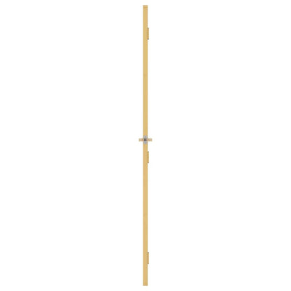 vidaXL Interior Door Slim Golden 76x201.5 cm Tempered Glass and Aluminium