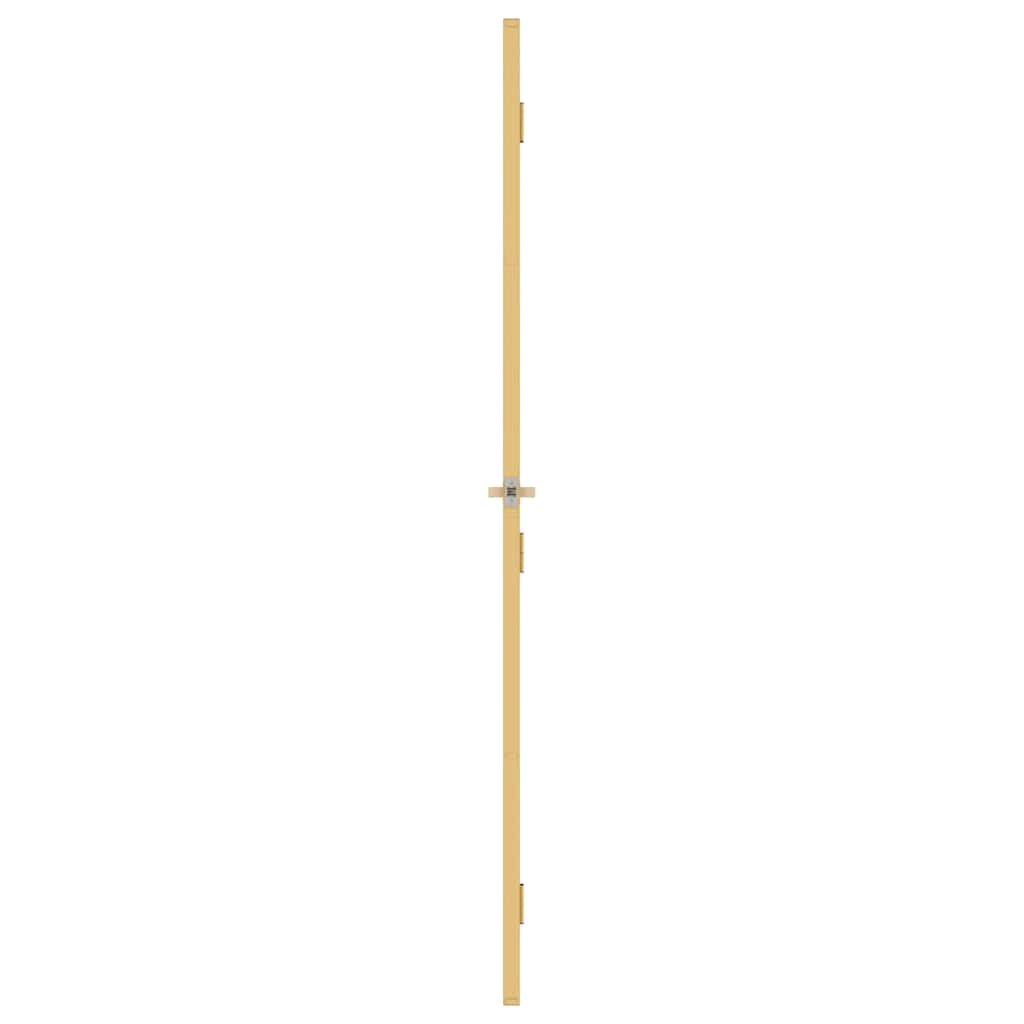 vidaXL Interior Door Slim Golden 83x201,5 cm Tempered Glass and Aluminium
