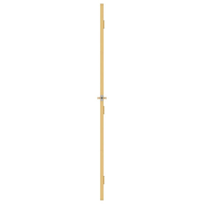 vidaXL Interior Door Slim Golden 83x201,5 cm Tempered Glass and Aluminium