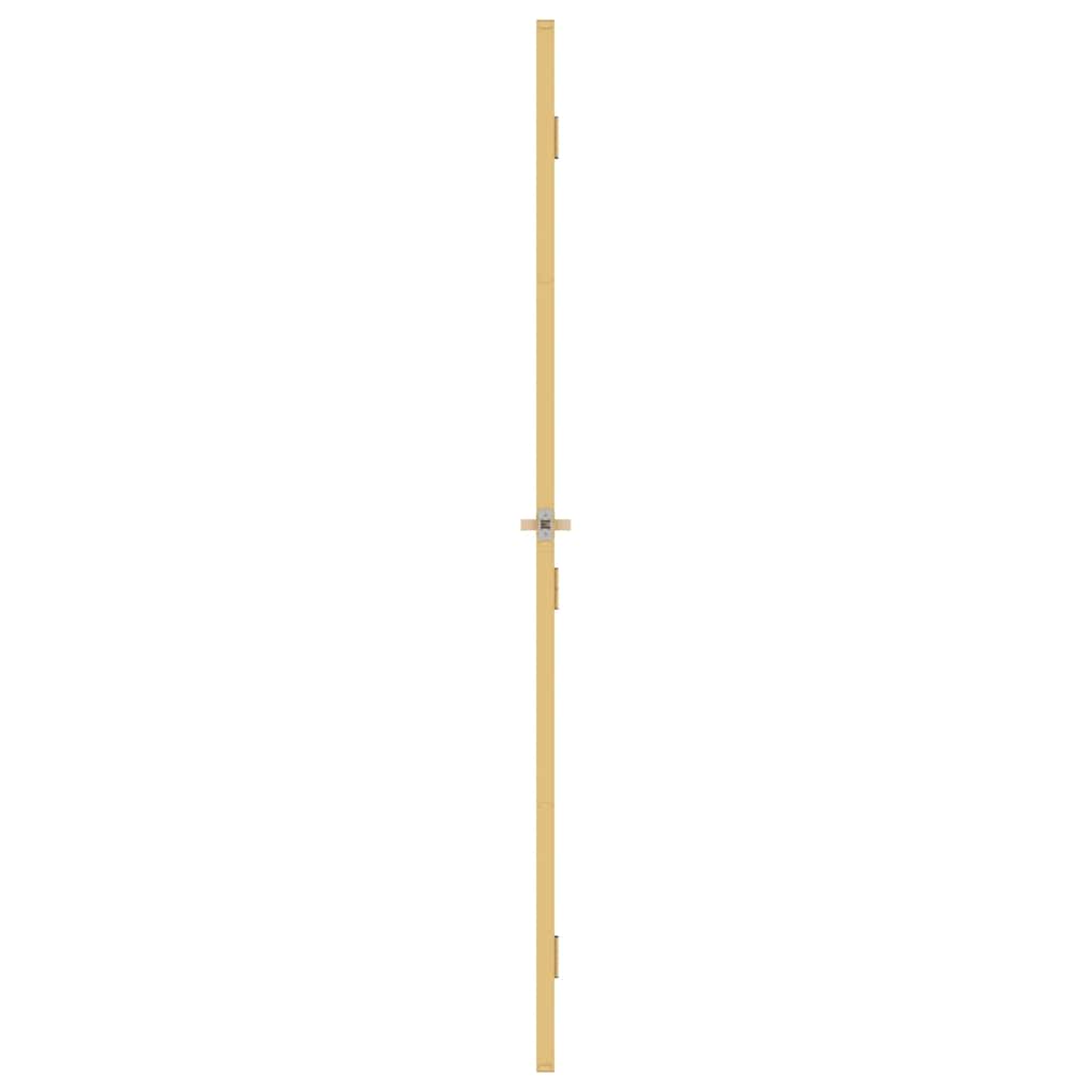 vidaXL Interior Door Slim Golden 93x201.5 cm Tempered Glass and Aluminium