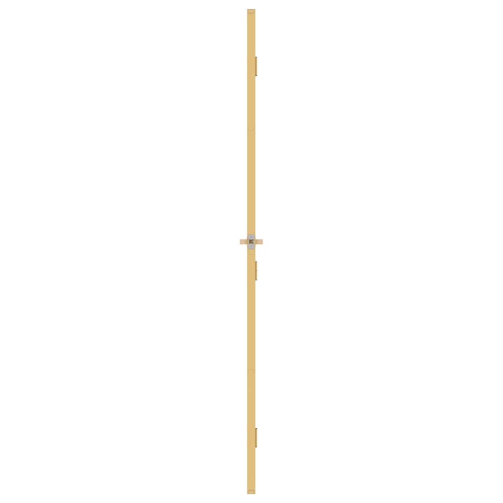 vidaXL Interior Door Slim Golden 102,5x201,5 cm Tempered Glass and Aluminium
