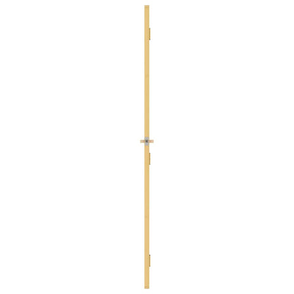 vidaXL Interior Door Slim Golden 76x201,5 cm Tempered Glass and Aluminium