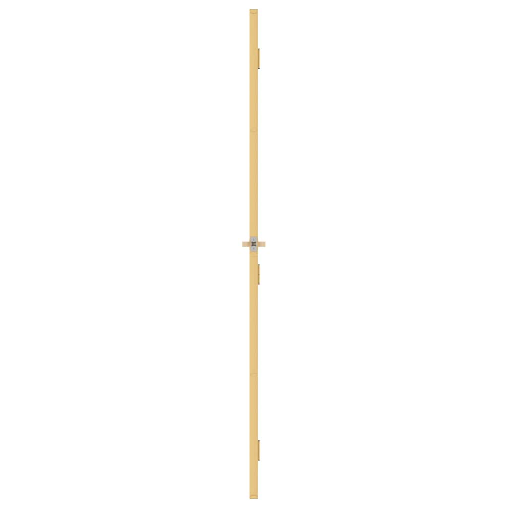vidaXL Interior Door Slim Golden 83x201.5 cm Tempered Glass and Aluminium