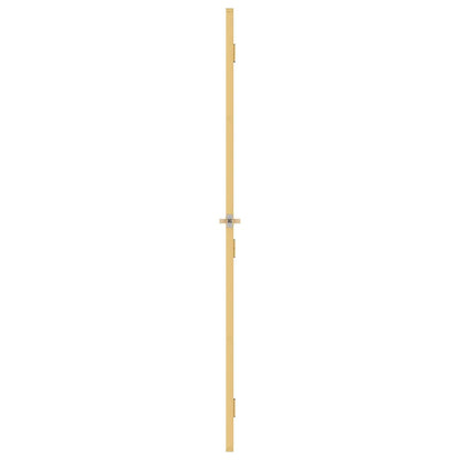 vidaXL Interior Door Slim Golden 83x201.5 cm Tempered Glass and Aluminium