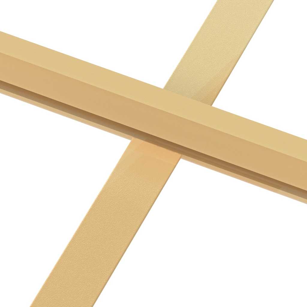 vidaXL Interior Door Slim Golden 83x201.5 cm Tempered Glass and Aluminium
