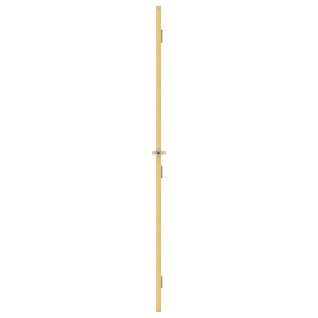vidaXL Interior Door Slim Golden 93x201,5 cm Tempered Glass and Aluminium