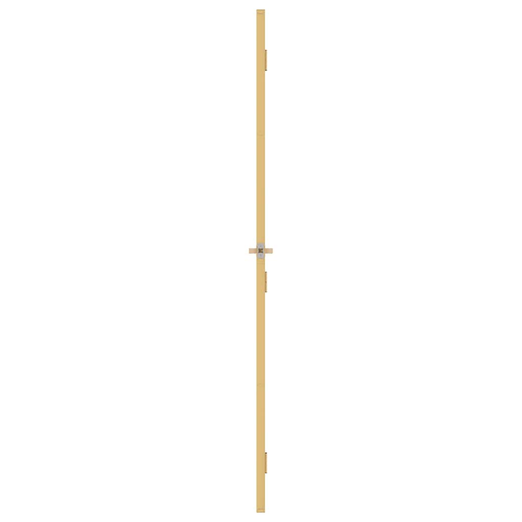 vidaXL Interior Door Slim Golden 76x201.5 cm Tempered Glass and Aluminium