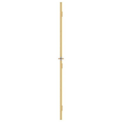 vidaXL Interior Door Slim Golden 83x201.5 cm Tempered Glass and Aluminium