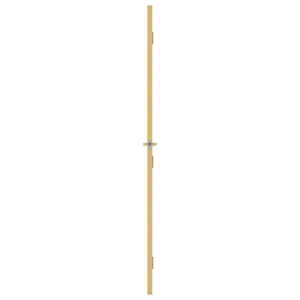 vidaXL Interior Door Slim Golden 93x201,5 cm Tempered Glass and Aluminium