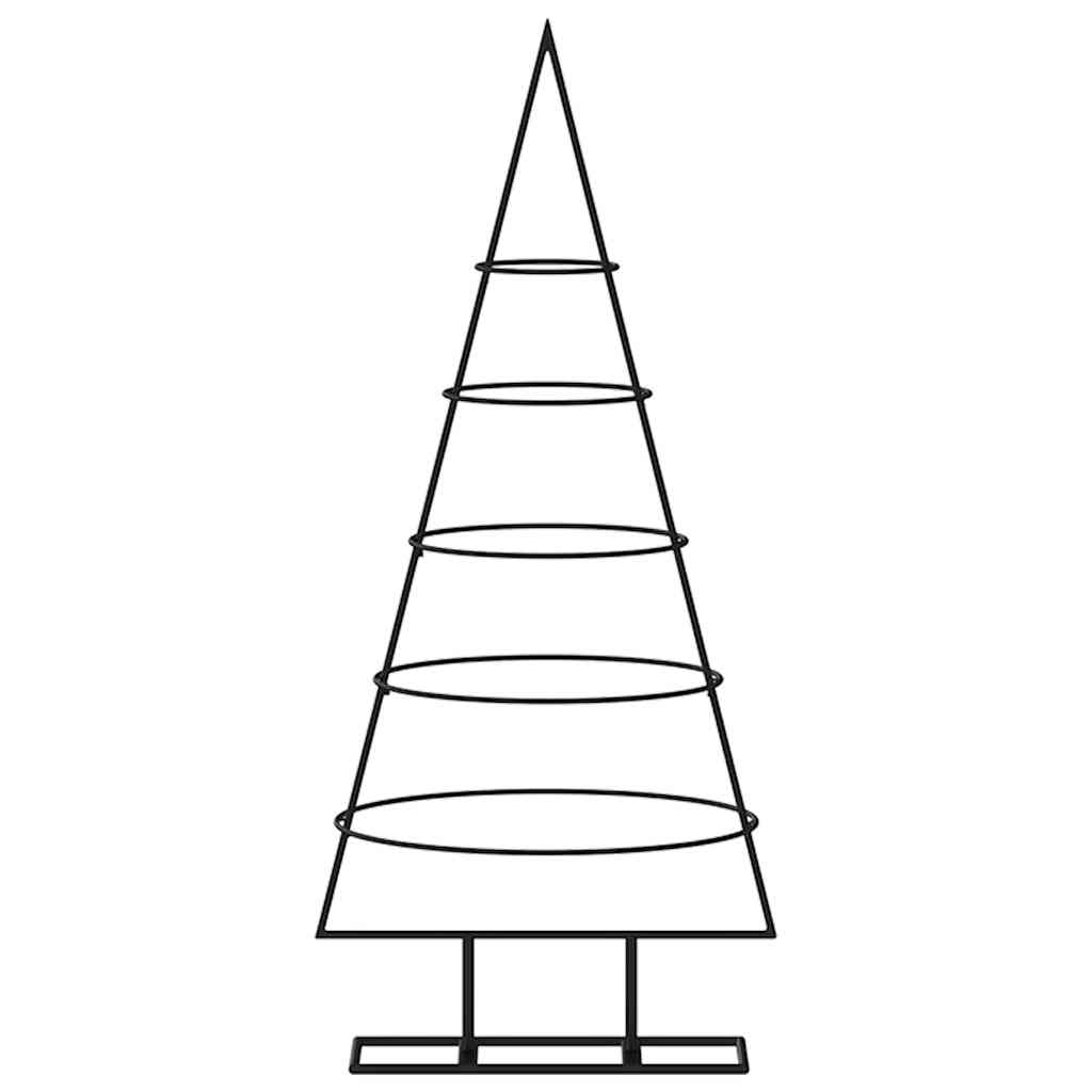 vidaXL Metal Christmas Tree for Decoration Black 90 cm
