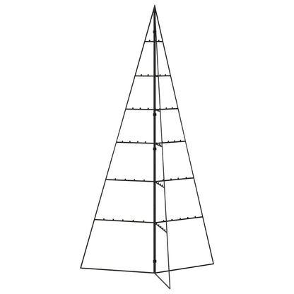 vidaXL Metal Christmas Tree | Black | Powder-coated steel | 140 cm | Foldable