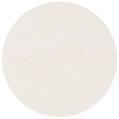 vidaXL Table Top Round White Ø30x3 cm Solid Wood Pine