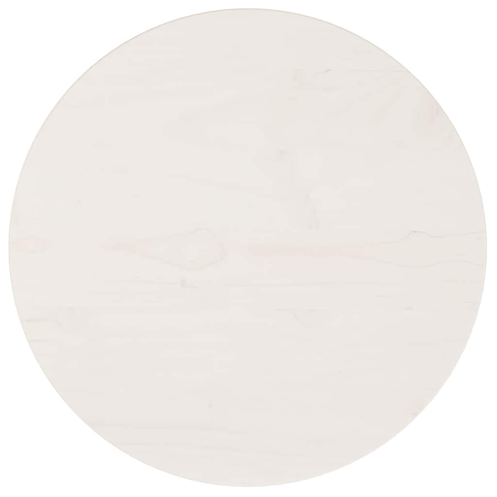 vidaXL Table Top Round White Ø40x3 cm Solid Wood Pine