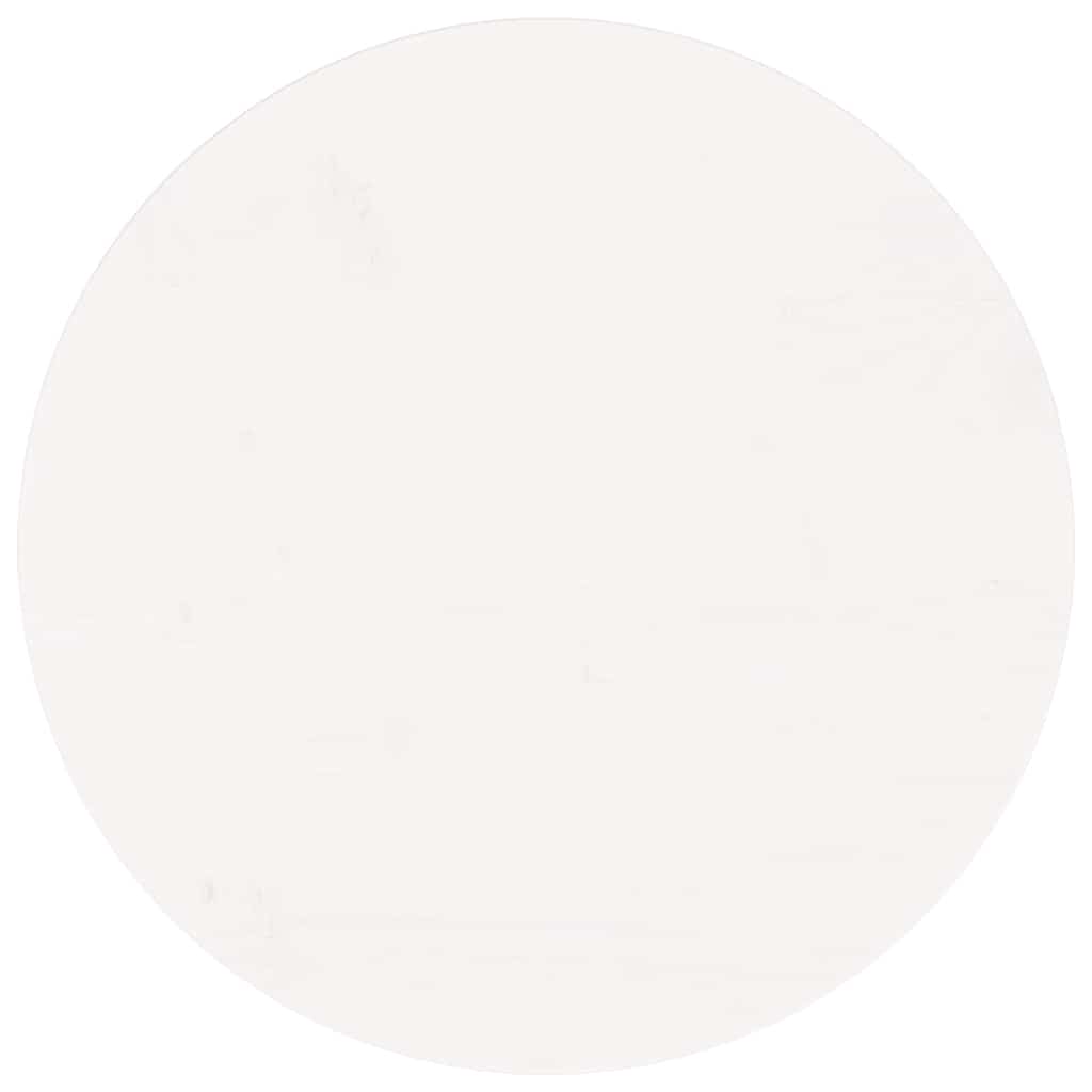 vidaXL Table Top Round White Ø50x3 cm Solid Wood Pine