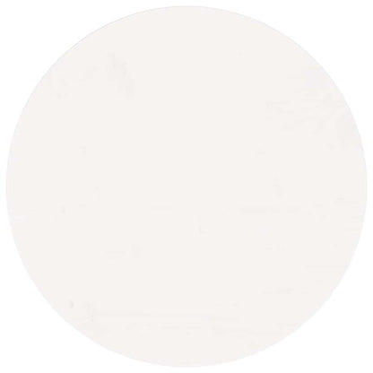 vidaXL Table Top Round White Ø50x3 cm Solid Wood Pine