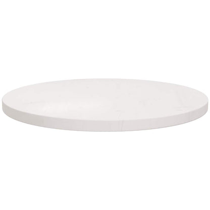 vidaXL Table Top Round White Ø50x3 cm Solid Wood Pine