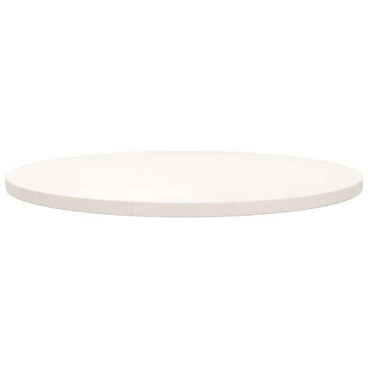 vidaXL Table Top Round White Ø70x3 cm Solid Wood Pine