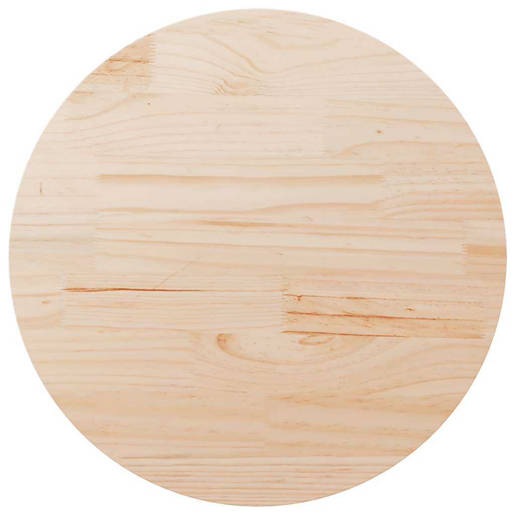 vidaXL Table Top Round Ø80x3 cm Solid Wood Pine
