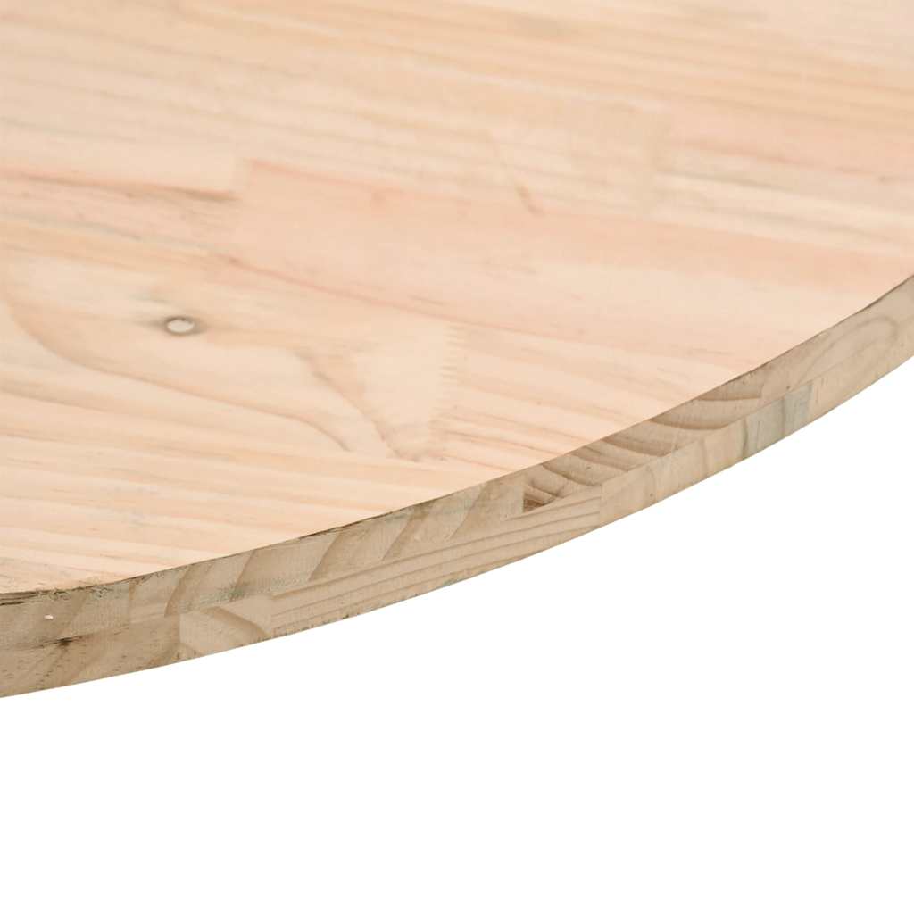 vidaXL Table Top Round Ø80x3 cm Solid Wood Pine