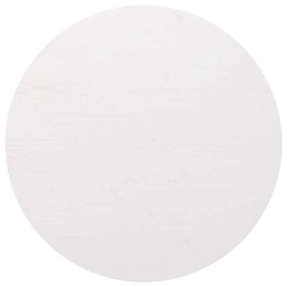 vidaXL Table Top Round White Ø80x3 cm Solid Wood Pine