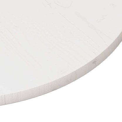 vidaXL Table Top Round White Ø80x3 cm Solid Wood Pine