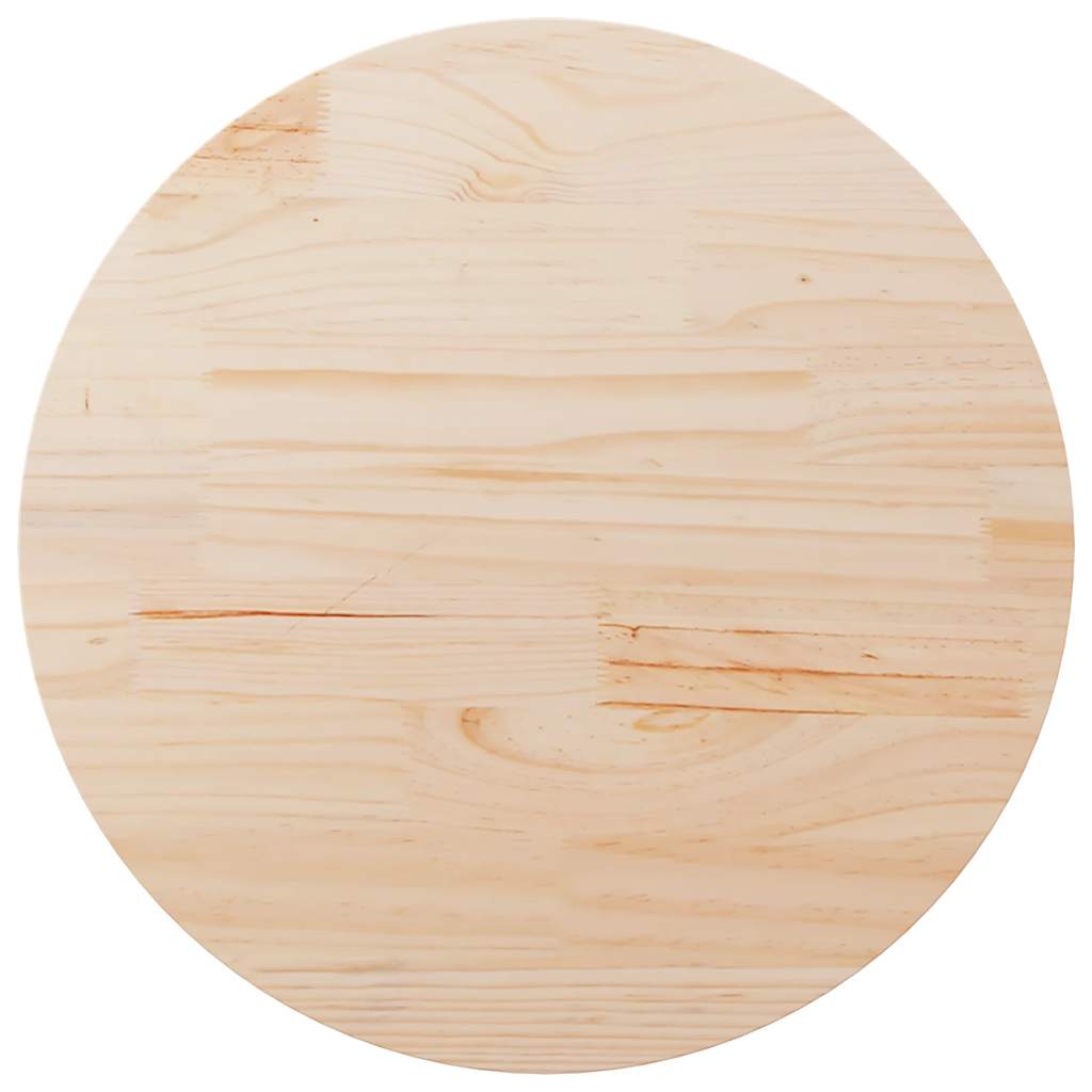 vidaXL Table Top Round Ø90x3 cm Solid Wood Pine