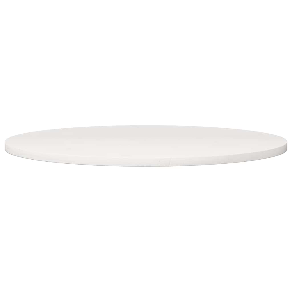 vidaXL Table Top Round White Ø90x3 cm Solid Wood Pine