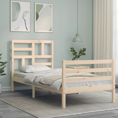 vidaXL Bed Frame without Mattress 100x200 cm Solid Wood