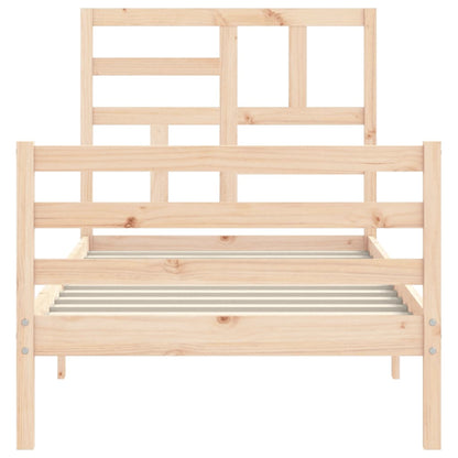 vidaXL Bed Frame without Mattress 100x200 cm Solid Wood