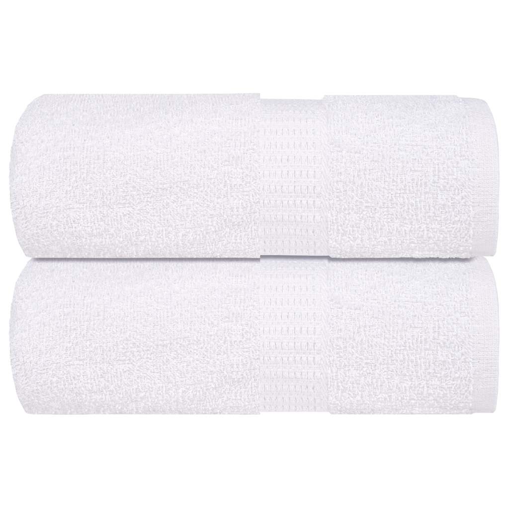 vidaXL Washcloths "FROGN" 2 pcs White 15x21 cm 360 gsm