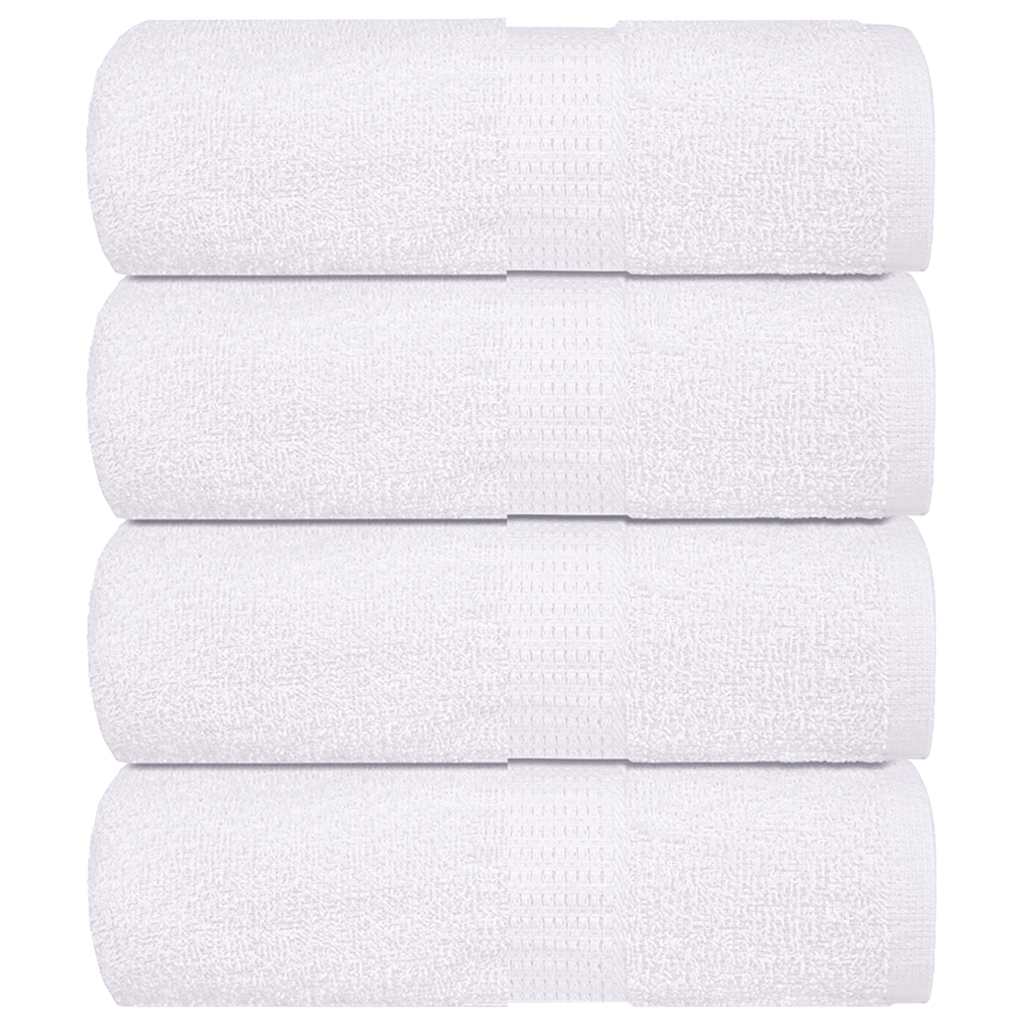 vidaXL Washcloths "FROGN" 4 pcs White 15x21 cm 360 gsm