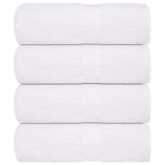 vidaXL Washcloths "FROGN" 4 pcs White 15x21 cm 360 gsm