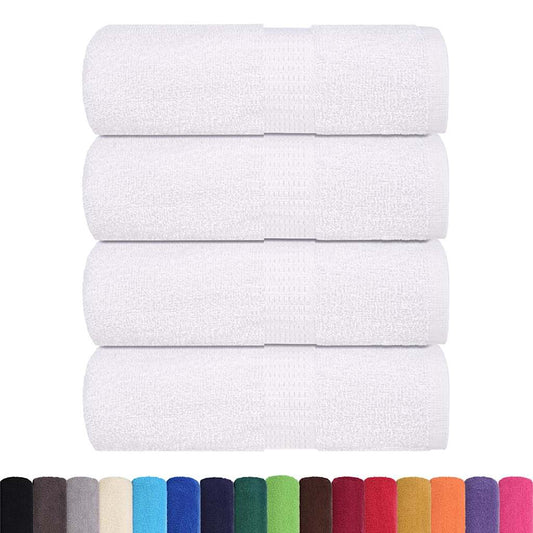 vidaXL Wash Towels "FROGN" 4 pcs White 30x30 cm 360 gsm