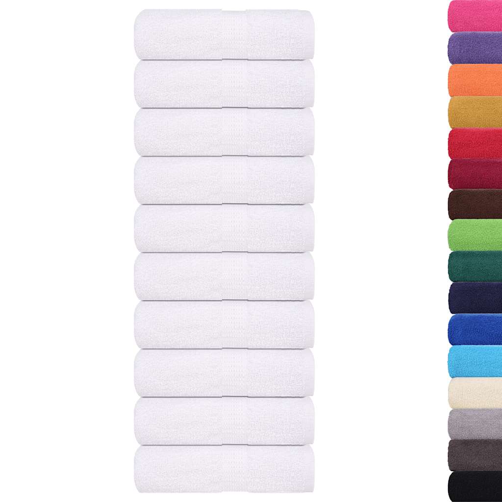 vidaXL Wash Towels "FROGN" 50 pcs White 30x30 cm 360 gsm
