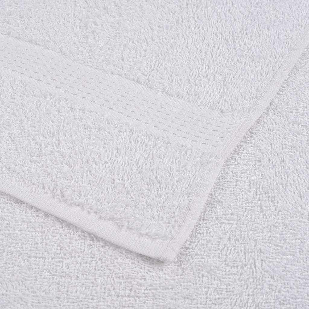 vidaXL Wash Towels "FROGN" 50 pcs White 30x30 cm 360 gsm
