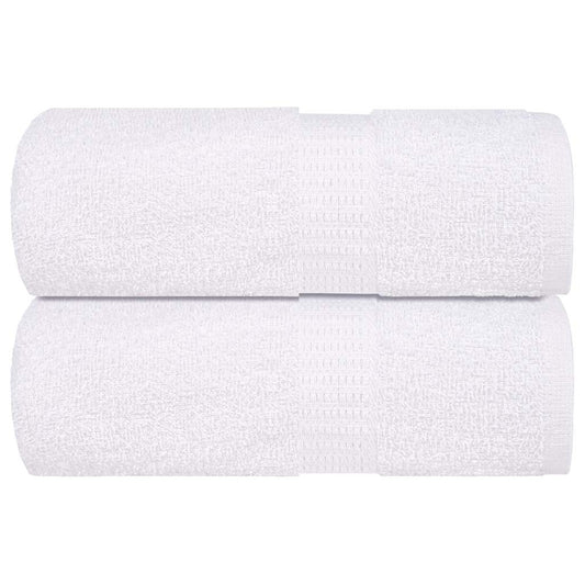 vidaXL Guest Towels "FROGN" 2 pcs White 30x50 cm 360 gsm