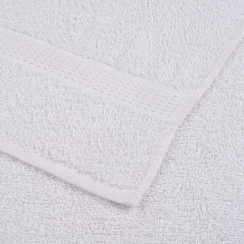 vidaXL Guest Towels "FROGN" 10 pcs White 30x50 cm 360 gsm
