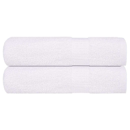 vidaXL Hand Towels "FROGN" 2 pcs White 50x100 cm 360 gsm